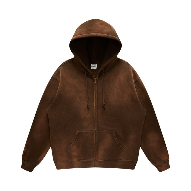 Vintage Wash Gradient Zip up