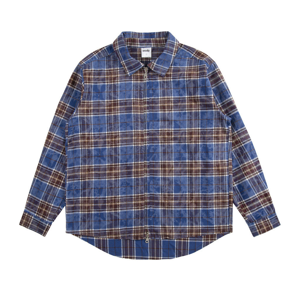 Plaid Zip up