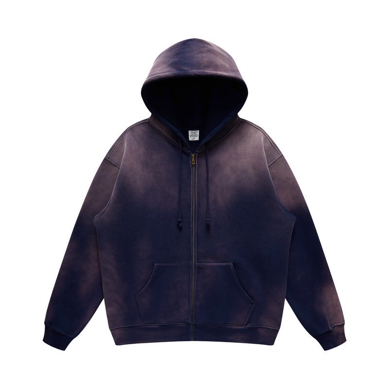 Vintage Wash Gradient Zip up