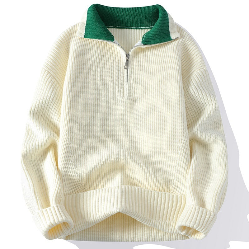 Polo Knitted Fleece Pullover