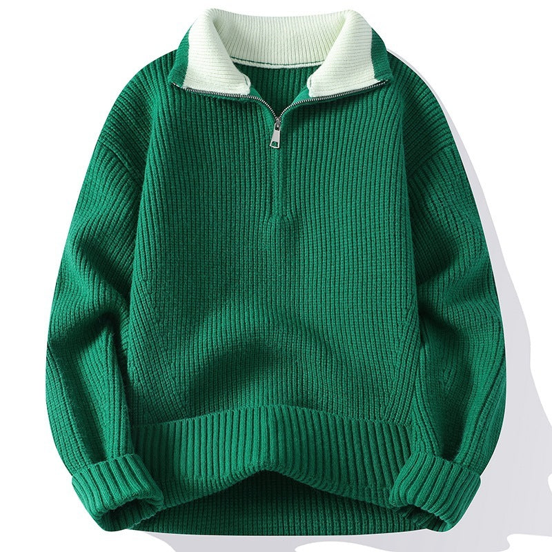 Polo Knitted Fleece Pullover