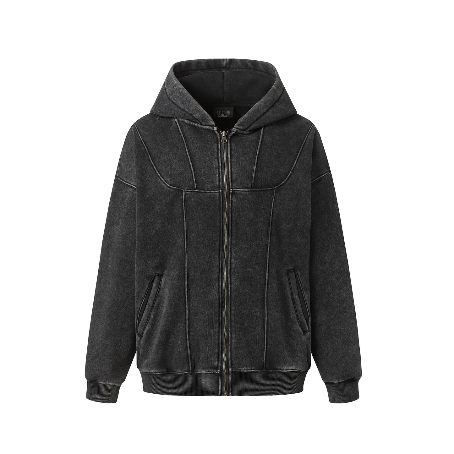 Vintage Fleece-lined Thickened Zip Up