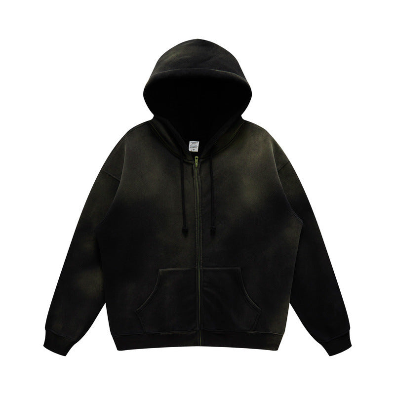 Vintage Wash Gradient Zip up