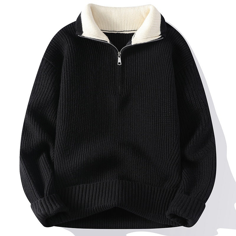 Polo Knitted Fleece Pullover