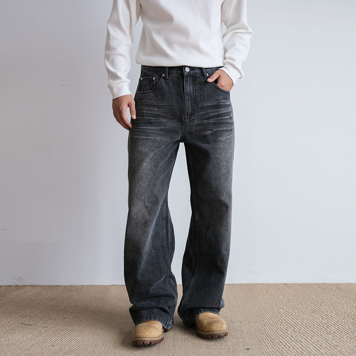 Black Washed Jeans