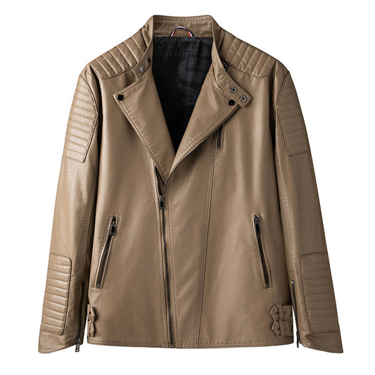 Thin Men's Leather Jacket